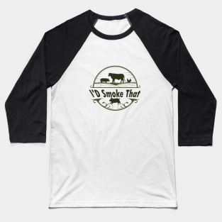 Retro Vintage Farm Animals I'd Smoke That Baseball T-Shirt